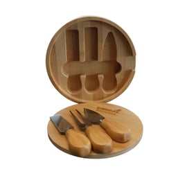 Unical Harper Mini Bamboo Cheese Server Board & Knife Set