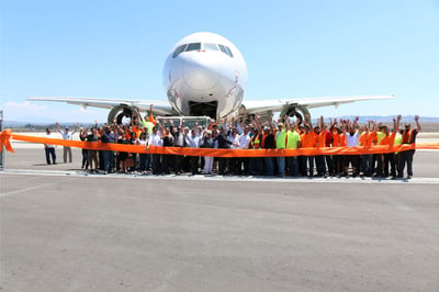 2015 — Construction completes at San Bernardino Airport